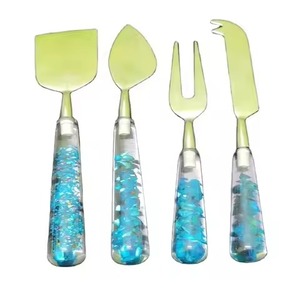 ชุดอุปกรณ์ชีส ใบมีดสแตนเลส ด้ามเรซิ่น ทนทาน มีดชีส ส้อม ตะหลิว - Product Image 3