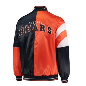 Vestes de baseball en satin brodées sur mesure pour hommes, nouvelle mode hiver, vestes varsity en satin pour hommes, vestes de baseball Letterman - Product Image 3