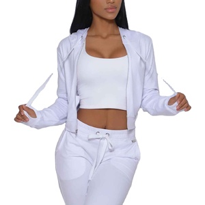 Conjuntos Deportivos para Mujer, 3 Piezas, Leggings de Cintura Alta, Top Corto, Chaqueta, Traje de Gimnasio y Yoga, Conjunto de Sujetador Deportivo Elástico, Conjuntos de Ropa de Yoga 2026 - Product Image 1