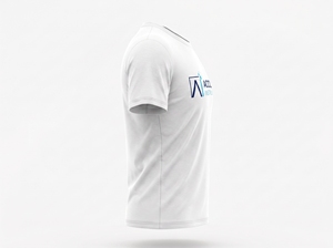 เสื้อยืดคอตตอนโอเวอร์ไซส์สั่งทำพิเศษ ยูนิเซ็กซ์ ไซส์พลัส พิมพ์ลายดิจิทัล โลโก้สีขาว คอกลม - Product Image 2