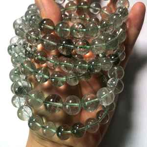 Cuentas de Cuarzo Fantasma Verde Natural de 12 mm, Hilo de Lodolita Multicapa, Cuentas Sueltas para Fabricación de Joyas y Manualidades DIY - Product Image 6