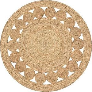 Custom Size 100% <b>Natural</b> <b>Fiber</b> Round Jute <b>Rug</b> Factory Direct Handcrafted Durable Circular Area Carpet Mat - Product Image 5