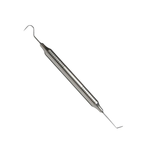 Puntas de exploración dental de doble extremo 23-6, de acero inoxidable templado con resorte, reutilizables, rectificadas manualmente, de alta tolerancia, color plata. - Product Image 4