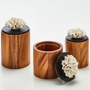 Elegante Portavelas de Madera para el Hogar, Bodas, Eventos y Regalos, Vela Artesanal en Forma de Cuenco para Decoración de Mesa y Aromaterapia - Product Image 6