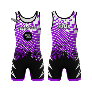 Combinaison de lutte personnalisée pour hommes avec logo d'équipe, en polyester/spandex, pour la lutte professionnelle - Product Image 3