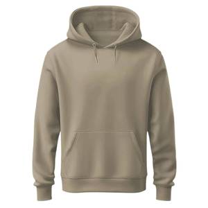 Sweat-shirt à capuche vert pour homme, coupe classique, en molleton de coton, pull décontracté avec poche avant, vêtement d'automne - Product Image 3