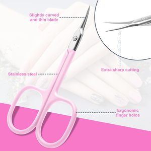 Professional <b>Cuticle</b> Nail <b>Scissor</b> Curved <b>Cuticle</b> <b>Scissors</b> Extra Fine Pointed Tip for Stainless Steel With Unique Design - Product Image 6