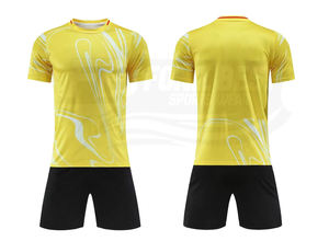 Custom Sublimation Soccer Jersey Set Breathable Quick Dry Blank Football Uniform Short Sleeve <b>Shirt</b> and Shorts Kit for Teams - Product Image 3