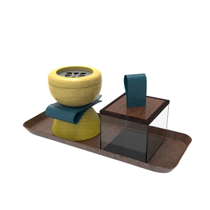 Juego de quemador de incienso HeritageNoor, soporte de incienso de madera artesanal con bandeja, diseño árabe clásico para una decoración elegante del hogar. - Product Image 4
