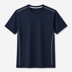 T-shirt pour homme à col rond et manches courtes, 100% coton, écologique, respirant, décontracté, pour l'été, vente en gros - Product Image 3