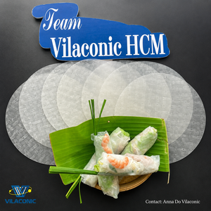 Vietnam Net Rice <b>Paper</b> Woven <b>Spring</b> <b>Roll</b> Wrapper 340g 18cm 22cm Round Square for Crispy Fried <b>Roll</b> Fresh <b>Rolls</b> OEM Bulk/ ANNA DO - Product Image 4