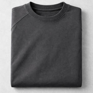 Camiseta Gráfica Personalizada de Algodón 100% de Alto Gramaje con Lavado Mineral Estilo Retro y Efecto Desgastado, Corte Holgado para Hombre - Product Image 6