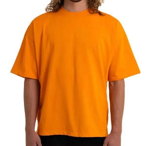T-shirt à manches courtes col rond pour homme, personnalisé avec logo OEM, broderie et impression sur mesure, tissu épais, collection 2026 - Product Image 1