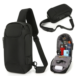 Bolso Bandolera Unisex de Nailon con Cierre de Cremallera, Diseño 2026, para Uso Diario, Estilo Práctico, Color Negro - Product Image 6