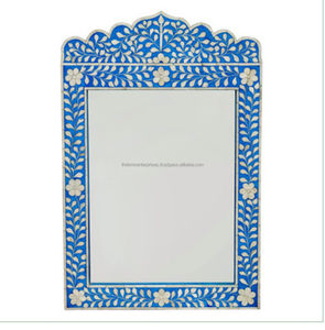 Miroir de sol et mural en incrustation d'os fait à la main de haute qualité en grande demande dans des tailles personnalisées pour salon chambre salle de bain et hôtel - Product Image 3