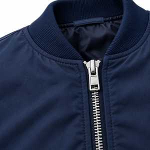 Blouson bomber softshell pour homme, fermeture éclair, col montant, coupe-vent, léger, manteau d'hiver avec logo sur le devant, style streetwear - Product Image 2