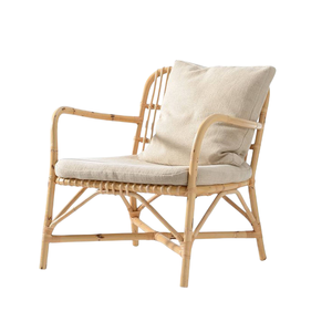Eco-Friendly Natural Leisure Lounge Modern Durable <b>Rattan</b> Garden Chairs with Cushion Super Comfortable Outdoor Furniture - Product Image 1
