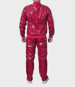 Conjunto Deportivo Personalizado de Otoño, Chaqueta con Cierre y Pantalones de Nailon con Bloques de Color, Secado Rápido, Resistente al Viento, para Hombre - Product Image 3