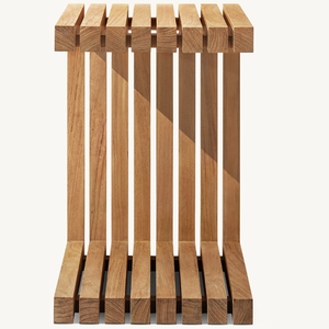 Mesa de Comedor de Diseño Único y Moderno para Restaurante o Cafetería, Madera de Teca Duradera de Alta Calidad para Uso en Exteriores y Espacios Comerciales - Product Image 3