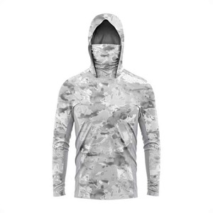 Custom Logo Long Sleeve Fishing <b>Hoodie</b> UPF 50+ Anti-Bacterial <b>UV</b> <b>Protection</b> Quick Drying Breathable Waterproof Fishing Wear - Product Image 6