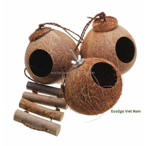 Coconut Shell Bird House with Animal Pattern for Living Room-High Quality Eco-Friendly Customized Packing From Eco2go Vietnam - Product Image 5