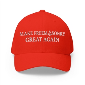Gorra de béisbol bordada Premium Master Mason Blue Lodge con diseño Make Freemasonry Great Again - Product Image 3