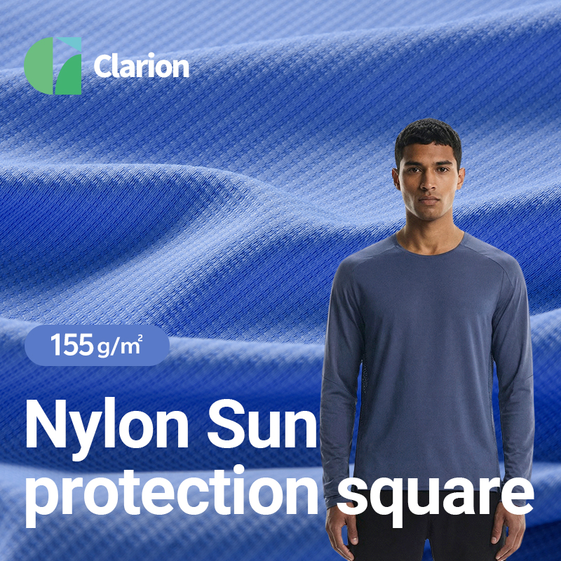 155g Lightweight Nylon Grid Fabric | Cooling UV Protection Moisture-Wicking Fabric for Girls & Boys Garment & Outdoor Wear