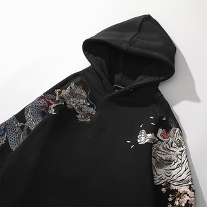 เสื้อฮู้ดปักลายสำหรับผู้ชาย ผ้าฝ้ายพรีเมียม 100% น้ำหนักเบา เหมาะสำหรับฤดูหนาว - Product Image 3