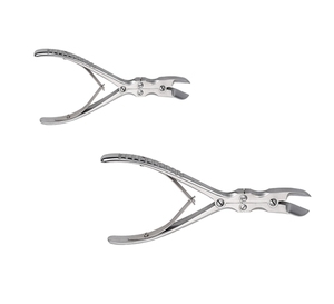 Rongeur de Doble Acción, Cortador de Huesos Quirúrgico Manual, Instrumento Dental de Acero Inoxidable, Juego Dental Plateado para Uso Hospitalario, CE - Product Image 2