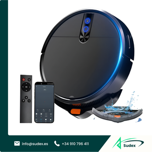 Sudex D3-001 Robot Vacuum Cleaner <b>Mop</b> 2000Pa WiFi App Alexa Control Self Charging Pet Hair Hard Floor Home Use - Product Image 1