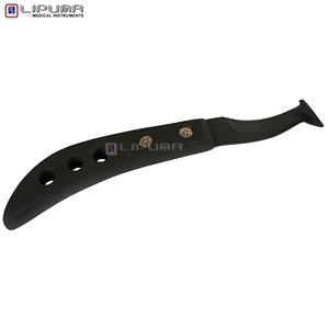 Cuchillo para Pezuñas LIPUMA Personalizado de 22.5cm con Hoja Recubierta de Plasma Negra, Mango Perforado, Afilado Quirúrgico, Reutilizable, para Cuidado Veterinario de Caballos y Ganado - Product Image 6