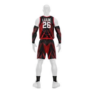 Conjunto de Uniforme de Baloncesto Sublimado Personalizado, Camiseta y Pantalones Cortos, Ropa Deportiva Transpirable de Secado Rápido al por Mayor - Product Image 5