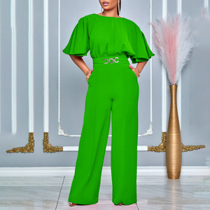 Conjunto de Dos Piezas de Diseño Moderno para Mujer, Ropa de Color Sólido con Mangas Farol, Conjunto de Dos Piezas para Hacer Ejercicio, Conjuntos de Dos Piezas para Mujer - Product Image 6