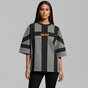 T-shirts unisexes pour femmes LAVISH pour des designs et des couleurs personnalisés, écologiques, col rond, en coton/polyester tricoté, manches courtes - Product Image 1