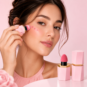 Rubor Líquido Orgánico al por Mayor |   Tinte Cremoso para Mejillas a Base de Hierbas con Logotipo Personalizado |   Maquillaje Facial Vegano de Larga Duración, Acabado Dewy, Resistente al Agua - Product Image 4