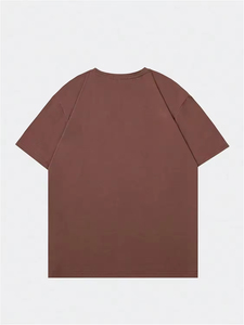 เสื้อยืดลำลองผู้ชาย สไตล์ฟิตเนสและทางการ แฟชั่นฤดูร้อน แขนสั้น ทรงหลวม คอกลม ไซส์ใหญ่ ผ้าฝ้าย 100% พิมพ์ลายด้านหน้า - Product Image 2
