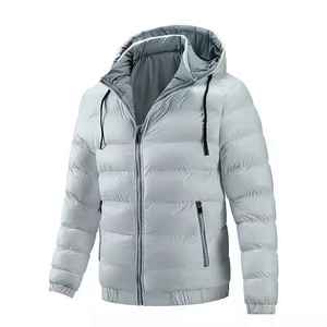 Veste d'hiver matelassée pour homme à prix abordable, vente en gros, grandes tailles, doudoune chaude d'extérieur personnalisable avec logo pour homme - Product Image 2