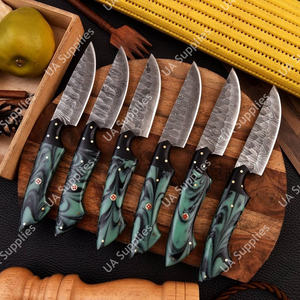 Couteau de table UA Supplies, forgé à la main, en acier Damas professionnel, manche ergonomique ambidextre, 4,5 pouces, design moderne, usage quotidien - Product Image 6