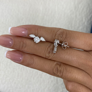 Luxury Lab Grown Diamond Earrings IGI Certified 10k 14k 18k Solid Gold High Clarity Yellow Rose White Gold Jewelry Gift For <b>Wife</b> - Product Image 6