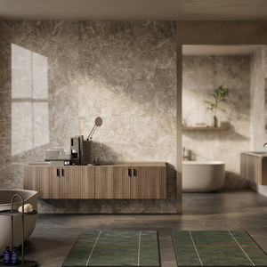 Azulejos de Porcelana Morris Cider 800x1600mm con Aspecto de Mármol Gris, Acabado Brillante y Mate, Antideslizantes, Resistentes a los Ácidos, Formato Grande para Pisos - Product Image 6