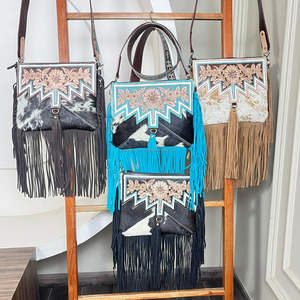 2026 Hot Sale Fashion Hand Tooled Leather Single Shoulder <b>Bags</b> Women's Luxury Genuine Cowhide Leather Purse Designer Trendy <b>Bags</b> - Product Image 5