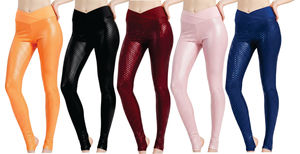 Ropa de Actuación Sexy Unisex, Leggings Negros de Cintura Alta con Estribo Antideslizante de Silicona para Pole Dance, Elásticos en Cuatro Direcciones - Product Image 6
