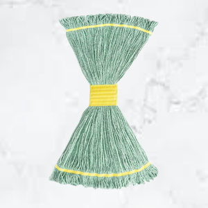 Mopa Verde de Grado Industrial de Alta Calidad KSR con Mango, Secado Rápido, Cabezal de 5 Pulgadas de Ancho, Duradera con Base de Doble Banda - Product Image 1