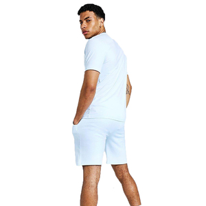 Conjuntos de Ropa Casual de Verano para Hombre, Elegantes y Cómodos, en Azul, Tejido de Punto Bordado de Secado Rápido a un Precio Razonable - Product Image 4