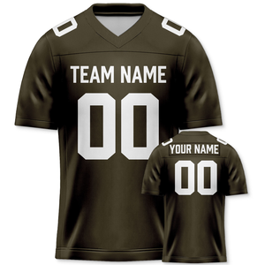 Maillot de football américain personnalisé bleu marine, uniforme d'équipe, respirant, séchage rapide, pour jeunes et adultes, impression OEM - Product Image 6