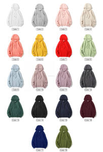 Venta al por mayor sudaderas con capucha logotipo personalizado de alta calidad polar de manga suelta Sudadera con capucha unisex - Product Image 3