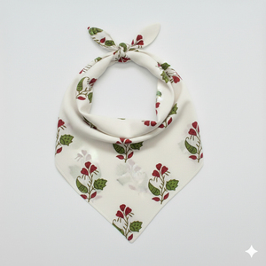 Bandana carré en coton imprimé à la main par des artisans indiens, doux et léger, pour femme, vente en gros B2B, 21x21 pouces, livraison rapide - Product Image 2