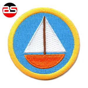 Patch brodé adhésif de haute qualité à bordure surpiquée, marque privée, vente en gros par Burhan Sports - Product Image 2