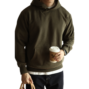VIENNA INDUSTRY Sweat à capuche zippé pour homme, coupe oversize, style streetwear, motif color block, 100% coton, hiver, coupe-vent, respirant - Product Image 1