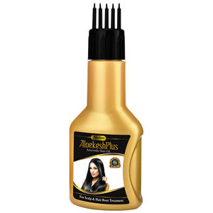 Aceite capilar ayurvédico IHO Aloekesh con extracto de hierbas que controla la caída excesiva del cabello, nutre el cuero cabelludo, previene la caspa y promueve el bienestar natural. - Product Image 1